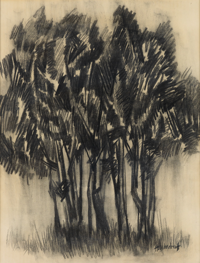 HALE WOODRUFF (1900 - 1980) Untitled (Trees).